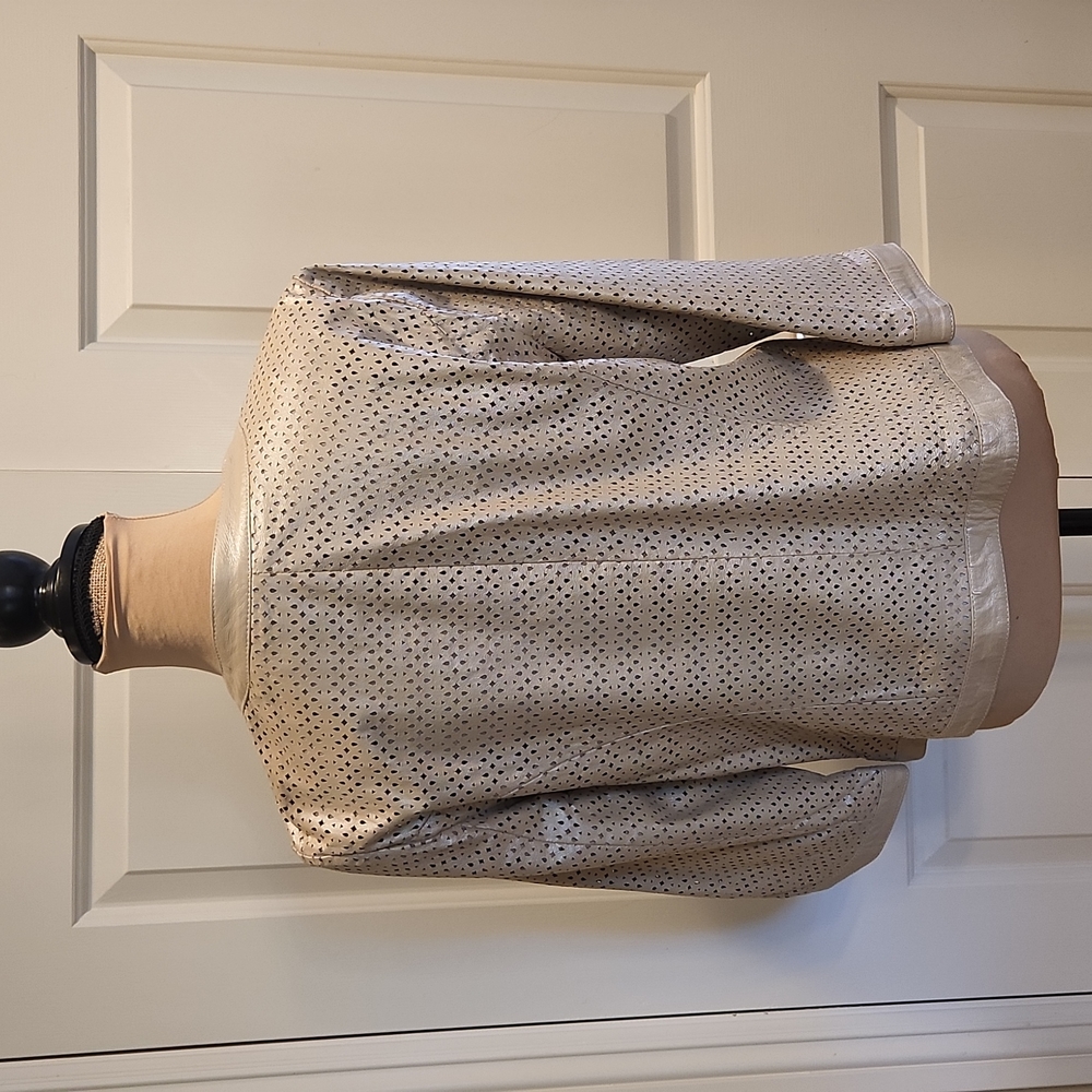 BLK Label Tan Chico's leather jacket, 1 - Picture 6 of 10